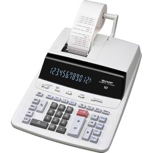 Sharp rekenmachine - CS2635RHGYS - grijs - 12 digit - 1x CR2032 batterij - SH-CS2635RHGYS