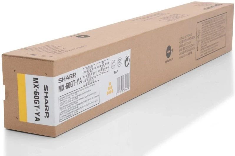 Sharp MX60GTYA tonercartridge 1 stuk(s) Origineel Geel