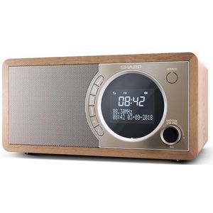 Sharp DR-450(BR) DAB+ - FM radio - Bluetooth - bruin