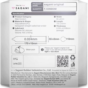 Sagami Original latexvrij condoom