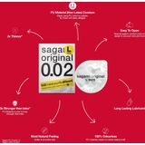 Sagami Original latexvrij condooms - L-size - 6 stuks