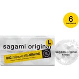 Sagami Original latexvrij condooms - L-size - 6 stuks