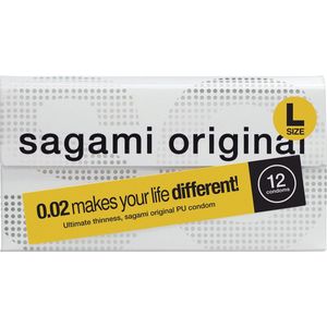 Sagami Original 0.02 L-size (2nd generation) ultradunne latexvrije condooms van polyurethaan