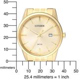 Citizen Quarzuhr, Armbanduhr, Herrenuhr, Damenuhr, Edelstahlarmband, Datum