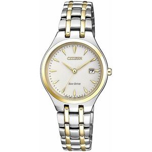 CITIZEN Dames Analoog Solar Horloge met Roestvrij Stalen Armband EW2484-82 - Mehrfarbi - Armband