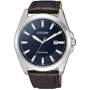 Citizen Analoog Eco-Drive polshorloge voor heren, bruin, armband