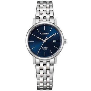 Citizen Quarzuhr, Armbanduhr, Damenuhr, Edelstahlarmband, Datum