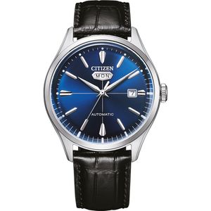 CITIZEN NH8390-20LE Heren horloges analoog automatisch , eén maat, riem,bruin