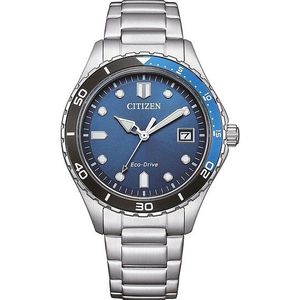 Citizen Solaruhr, Armbanduhr, Herrenuhr, Damenuhr, Edelstahlarmband, bis 10 bar wasserd.