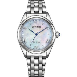 Citizen Solaruhr, Armbanduhr, Damenuhr, Edelstahlarmband, analog