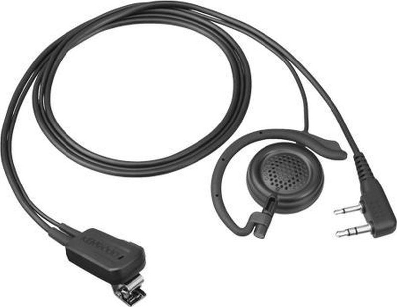 Kenwood emc-12 W hoofdtelefoon met microfoon - hoofdtelefoon met microfoon (bekabeld, openbare prestaties, monofoon, oorhaak, zwart)
