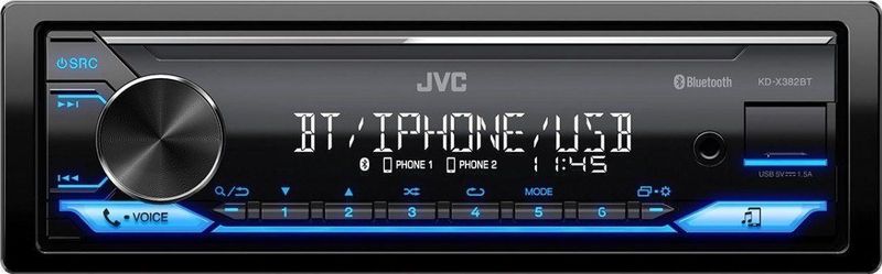 JVC - KDX-382BT - Autoradio - Zwart - Bluetooth - USB