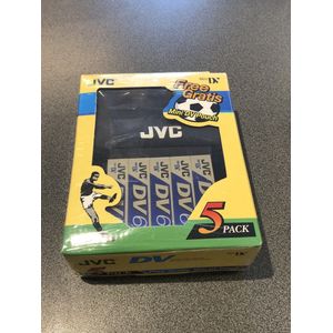 JVC miniDV video cassette 60 5-pack