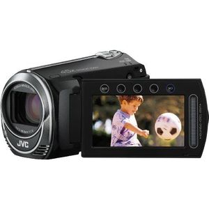 JVC GZ-MS 250 BEU SD-kaartcamcorder (SD/SDHC-kaartsleuven, 39-voudige optische zoom, 6,9 cm display, 32GB intern geheugen, USB 2.0) zwart