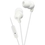JVC HA-FR15-W-E in-ear hoofdtelefoon met microfoon en afstandsbediening, wit