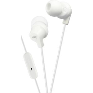 JVC HA-FR15-W-E In-ear hoofdtelefoon met superieure geluidsisolatie met microfoon en afstandsbediening, wit