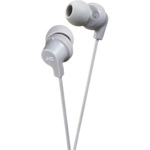 JVC HA-FX10-H-E In-Ear hoofdtelefoon met krachtig geluid, grijs