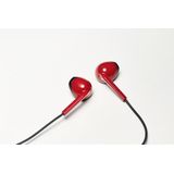 JVC HA-F19M-RB-E oordopjes met headsetfunctie (kleur rood x zwart)