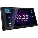 JVC KW-M565DBT - ohne Laufwerk, Apple CarPlay, Android Auto, 17,3 cm kapazitiver Touchscreen, DAB+/UKW, USB Mirroring für Android, Bluetooth Freisprecheinrichtung, Soundprozessor, 4 x 50 W, schwarz