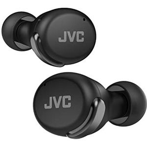 JVC HA-Z330T-B - Compacte True Wireless oordopjes, akt. Noise Cancelling, laag gewicht, stijlvol design, BT 5.2, waterdicht (IPX4), 21 uur speeltijd, low-latency modus voor games, zwart