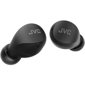 JVC Draadloze hoofdtelefoon Gumy Mini, klein, licht, 3 geluidsmodi, waterbestendigheid (IPX4), lange batterijduur (tot 23 uur), Bluetooth 5.1, HA-Z66T-B (zwart, HA-Z66T-B-E
