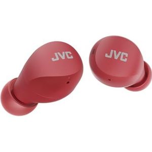 JVC Gumy Mini draadloze hoofdtelefoon - Bluetooth hoofdtelefoon (5.1) klein en licht, met 3 geluidsmodi, waterbestendigheid (IPX4) en 23 uur batterij, hoofdtelefoon voor sport en thuis - HA-Z66T-R