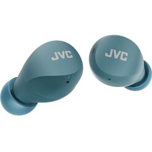JVC Draadloze hoofdtelefoon, Gumy Mini, klein, licht, 3 geluidsmodi, waterdicht (IPX4), lange batterijduur (tot 23 uur), Bluetooth 5.1, HA-Z66T-Z (groen)