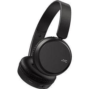 JVC HA-Z37W-B Draadloze Bluetooth On Ear Hoofdtelefoon, 35 uur draadloze luistertijd, Zachte oorkussens voor een veilige en comfortabele pasvorm, Bass Boost-functie voor dynamisch basgeluid (aan/uit)