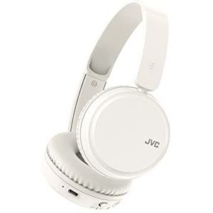 JVC HA-Z37W-W Draadloze Bluetooth On Ear Hoofdtelefoon, 35 uur luistertijd (wit)