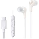 JVC HA-FR9UC-W, USB-C™ Gumy Connect hoofdtelefoon met afstandsbediening met eenvoudig in te drukken knoppen en aan/uit-microfoon, wit