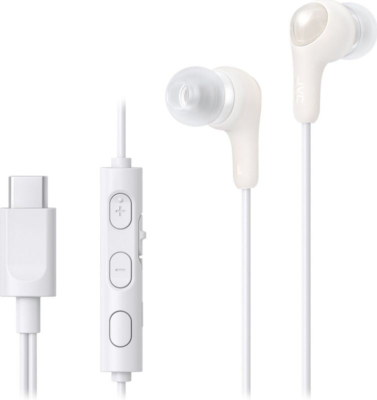JVC HA-FR9UC Headset Bedraad In-ear Oproepen/muziek USB Type-C Wit