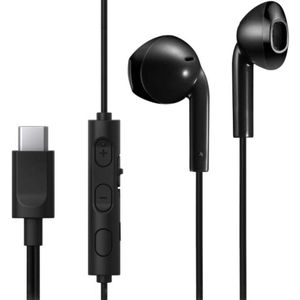 JVC HA-FR17UC - In-Ear USB-C Stereo Headset + Remote - Zwart