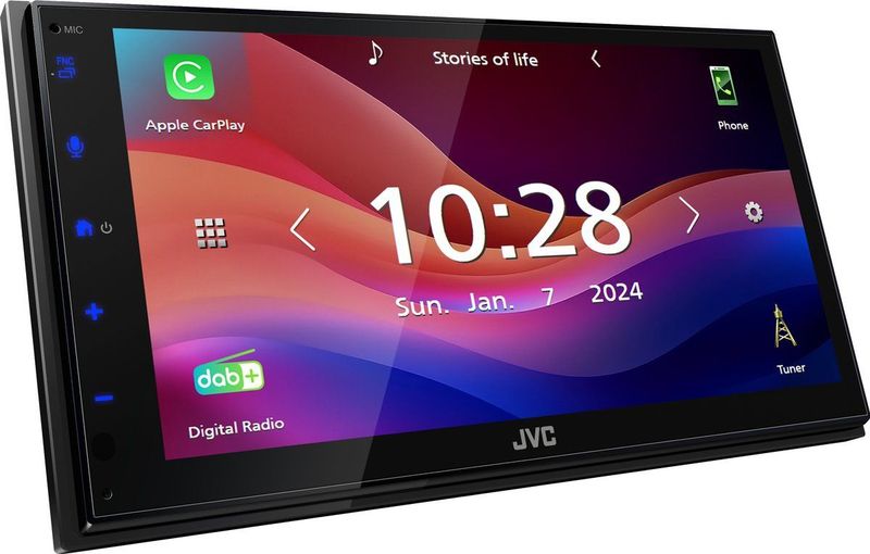 JVC KW-M595DBT autoradio Zwart Wifi 22 W Bluetooth