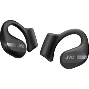 JVC Nearphones HA-NP50T-B, True Wireless Earbuds, Open Ear Design, Active Noise Reduction, Multi-Point, IPX4, Microfoonmuting, 38 uur looptijd, BT 5.3, (zwart)