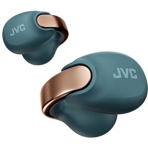 JVC - HA-NP1T - Draadloze Bluetooth-hoofdtelefoon - Blauw - IPX4 Waterdicht