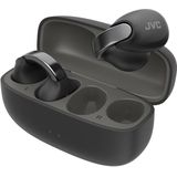 JVC NEARPHONES HA-NP1T-B - True Wireless Ohrhörer im Schmuckdesgin, Bequeme Passform, Schnellladefunktion, Multipoint-Verbindung, Bluetooth 5.3, 24 Std. Akkulaufzeit, App - (Tiefschwarz)