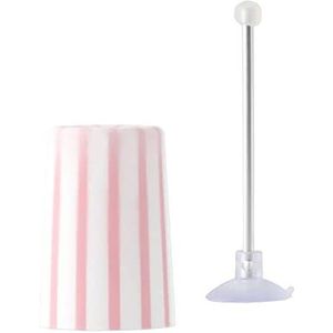 Toothpaste Cup Stripe Pink W175P (Japan)