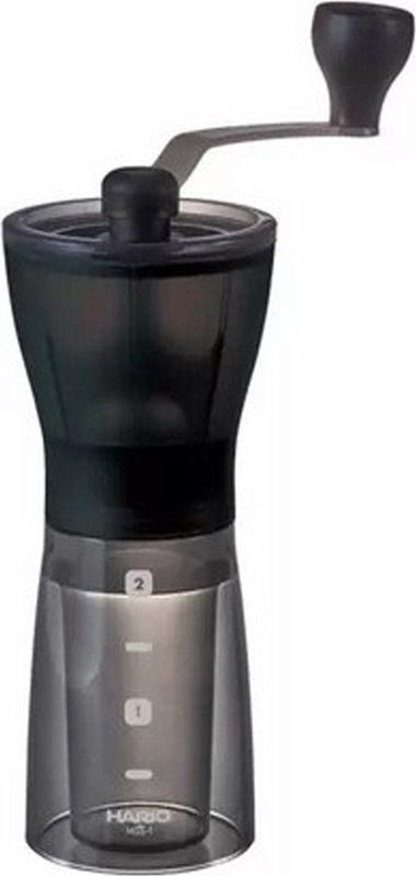 Hario Mini Slim Plus Manuelle Kaffeemühle mit Keramikmahlwerk - Schwarz