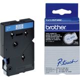 Brother TC-203 labelprinter-tape Blauw op wit