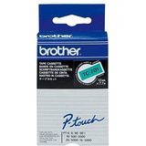 Brother TC-701 labelprinter-tape Zwart op groen