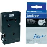 Brother TC-291 labelprinter-tape Zwart op wit