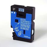 Brother TC-591 labelprinter-tape Zwart op blauw