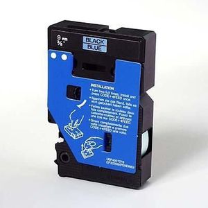 Brother TC-591 labelprinter-tape Zwart op blauw