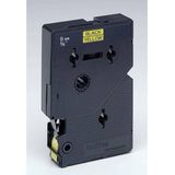 Brother TC-691 labelprinter-tape Zwart op geel