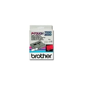 Brother TX-441 tape zwart op rood 18mm x 15m (origineel)