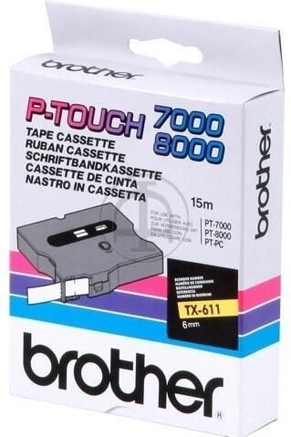Brother TX-611 labelprinter-tape