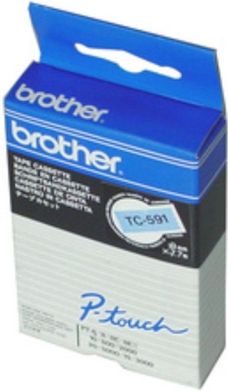 Brother - Etiketteringstape - Zwart op Transparant - 12mm x 77m