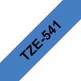 Brother - TZe-541 - Tape - Zwart op Blauw - 18 mm - 8 Meter
