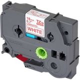 Brother TZ-242 labelprinter-tape Rood op wit