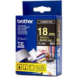 Brother - Etiketteringstape - Gelamineerd - Zwart - 1.80 cm - 8 m